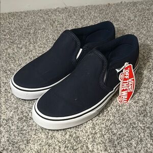 Vans Navy Slip-On Sneakers